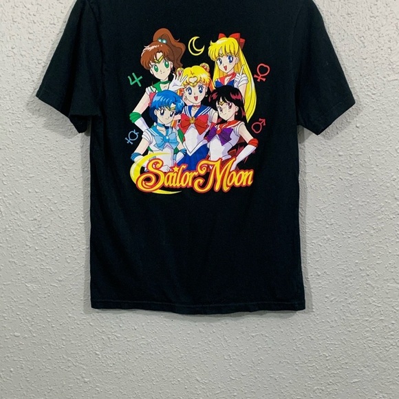 Vans X Pretty Guardian Sailor Moon Double Sided Black Screen Print Tee size S - Picture 5 of 10